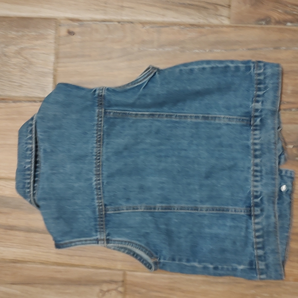 Old Navy kids blue jean vest size 10/12 - Picture 2 of 2